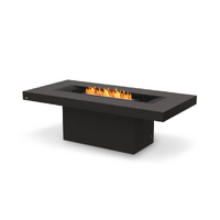 Ecosmart Gin 90 Dining Fire Pit Table with Black AB8 Burner