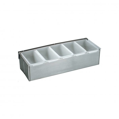 Condiment Dispenser S/S 6-Comp 