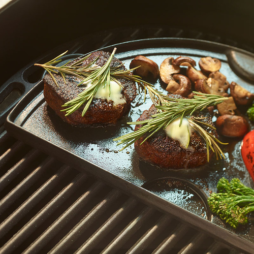 Half Moon Cast Iron Plancha Griddle for 2XL, XL, and Large EGGs