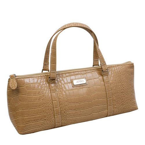 Avanti Insulated Wine Purse Caramel Crocodile
