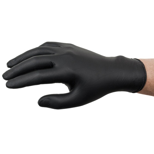 TGC Black Nitrile Gloves (X Large) 100 Pack 