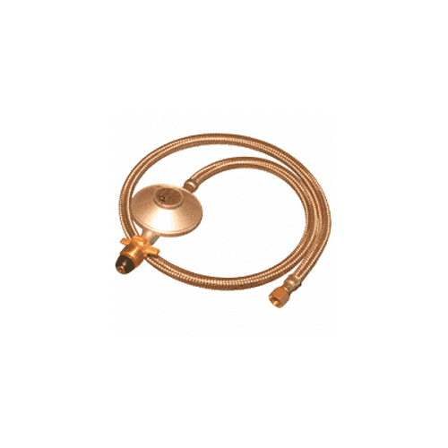 Regulator and Hose S/Steel 1/4 Bsp Swivel X 900mm