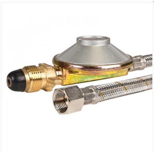 Stainless Braided Hose  and regulator fits Weber and Ziegler (ziggy)  3/8 SAE 1800mm