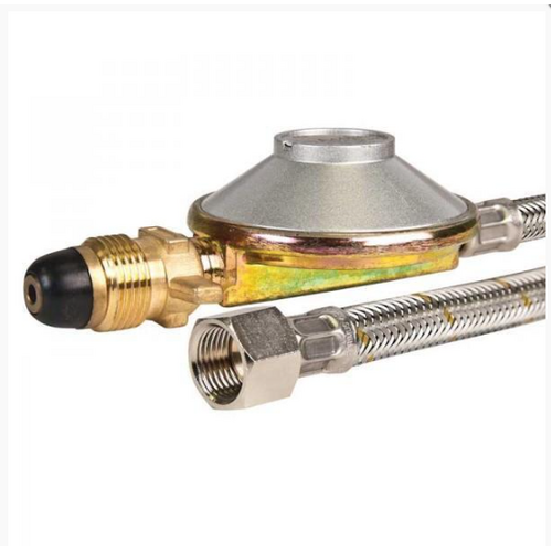 Stainless Braided Hose  and regulator fits Weber and Ziegler (ziggy)  3/8 SAE 1200mm