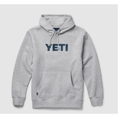 Yeti Bruched Fleece Hoodie Pullover - Grey XLarge
