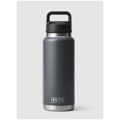 YETI Rambler 36oz Bottle Charcoal w/ Chug Cap (1064ML)