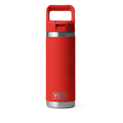 Yeti 18oz Rambler Straw Bottle Red (532ml)