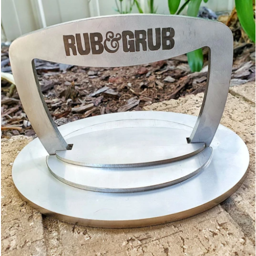 Rub and Grub Steak/Burger Press (304 Stainless Steel)