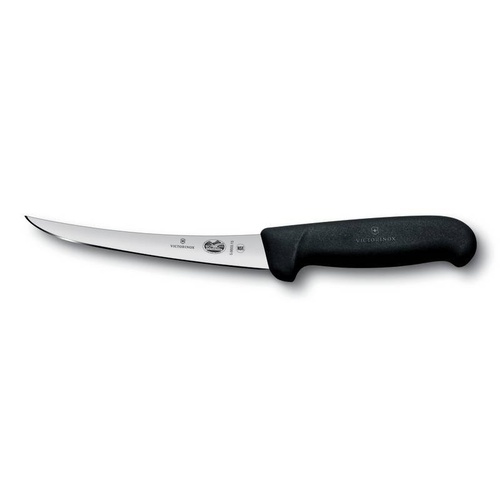Victorinox Boning Knife- Curved Narrow 15cm Blade (Black)