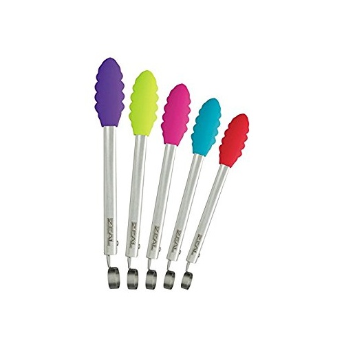 Zeal Silicone Tongs 5 Asst Colours 25cm - WAS $19.95 (ZGM-J140D)