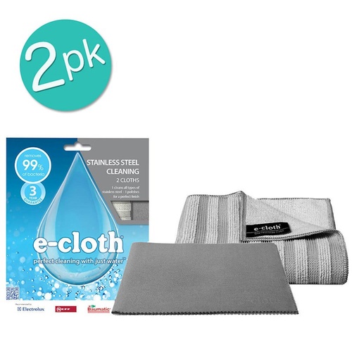 E-Cloth Stainless Steel Cloth Twin Pack (80511)