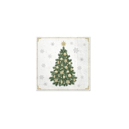 Christmas Lunch Napkin Frosty Tree