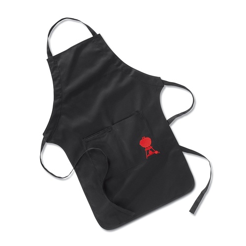 Weber Black Apron with Red Kettle Motif