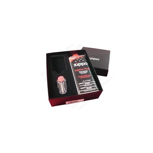 Zippo Gift Pack 250 Chrome  with Fluid and Flints