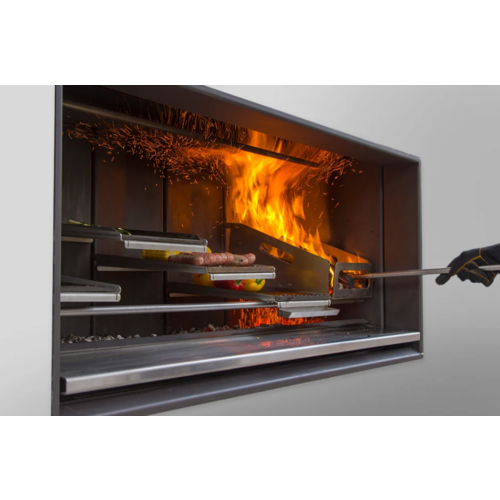Escea EK1250 Outdoor Wood Fireplace Kitchen 
