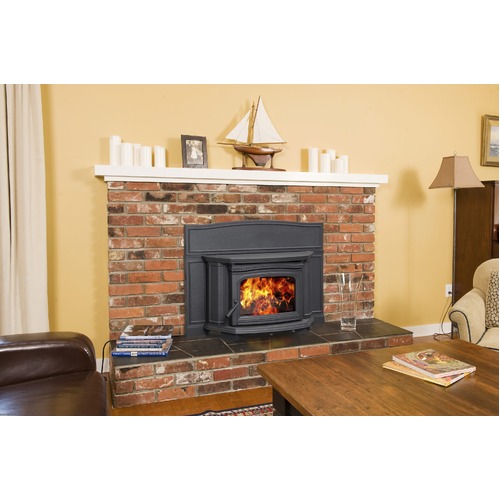 Pacific Energy Alderlea T5 Insert LE Wood Fire with Black Surround