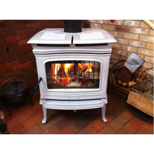 Pacific Energy Alderlea T5 Freestanding Wood Fire Antique White