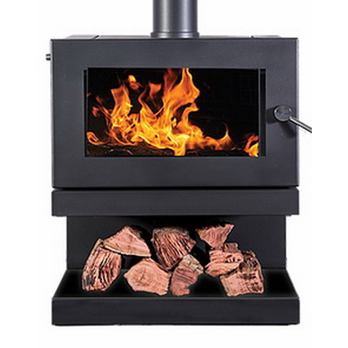 Blaze B900 Radiant/Convection Wood Heater on Cantilever Base w/remote fan 