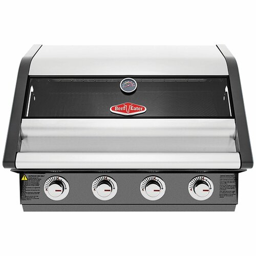 Beefeater 1600 Series Dark 4 Burner - Inbuilt w/Cast Iron Burners & Grills