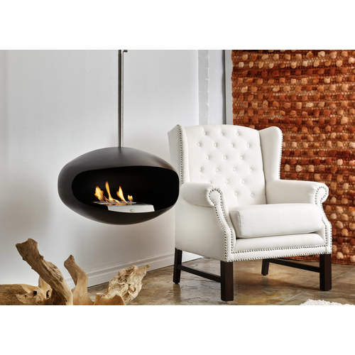 Cocoon Aeris Ethanol Fireplace Matte Black- Standard 