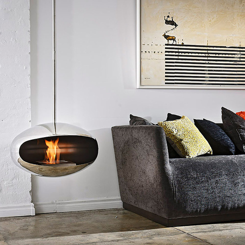 Cocoon Aeris Ethanol Fireplace Stainless Steel- Standard 