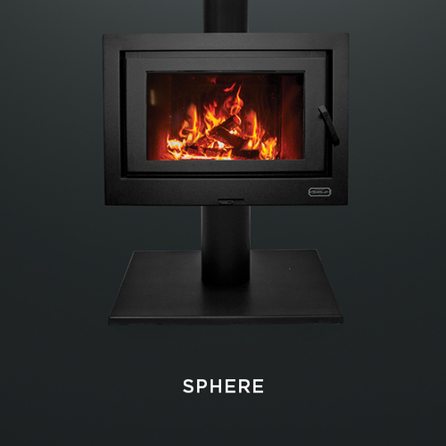 Cube Freestander With Sphere Base (Black)