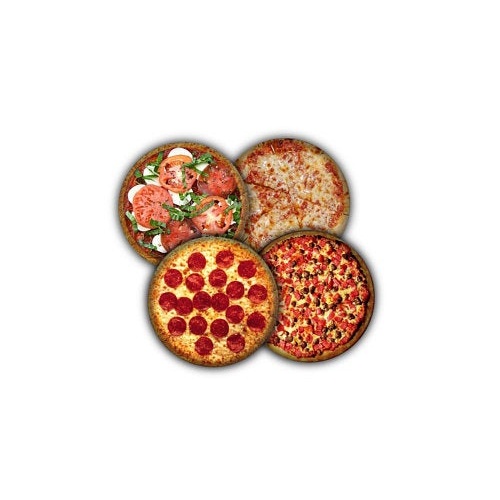 Vinyl Pizza Coasters