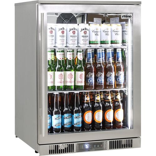 Rhino ENVY 1 Door Bar Fridge Coldest Beer 43ºC+ Best Alfresco 316 Stainless Quiet With No Condensation