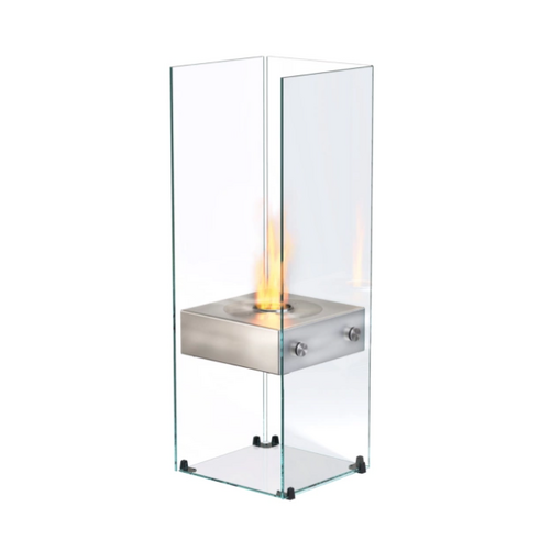 Ecosmart Ghost Designer Fireplace - Stainless Steel