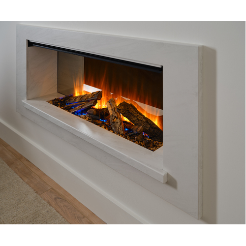 British Fires Holbury Suite 1600 - White