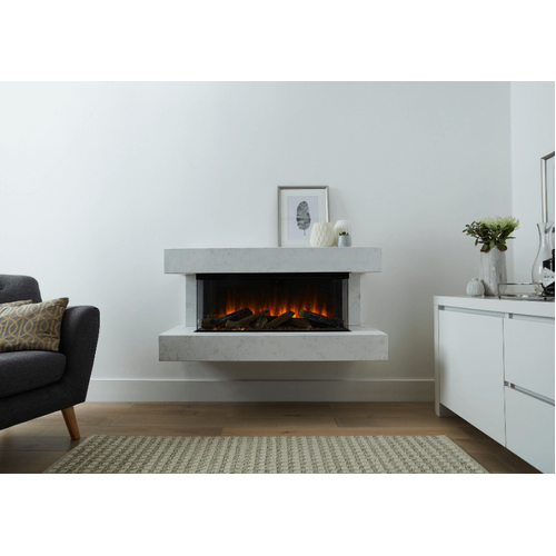 British Fires New Forest 870 Winchester Suite - White