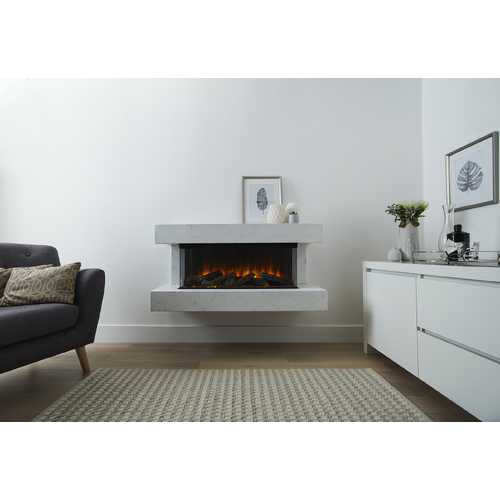 British Fires New Forest 1600 Winchester Suite - White
