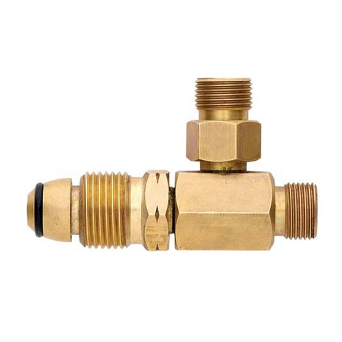 GASMATE ADAPTOR CONVERTS POL/QCC TO TWIN 3/8" BP LH