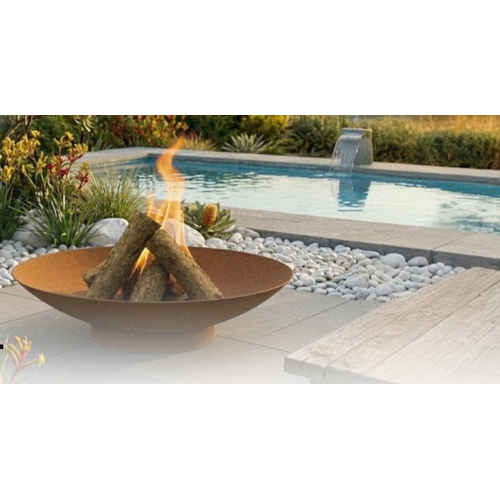 Hark Corten Steel Fire Pit - Finn 80