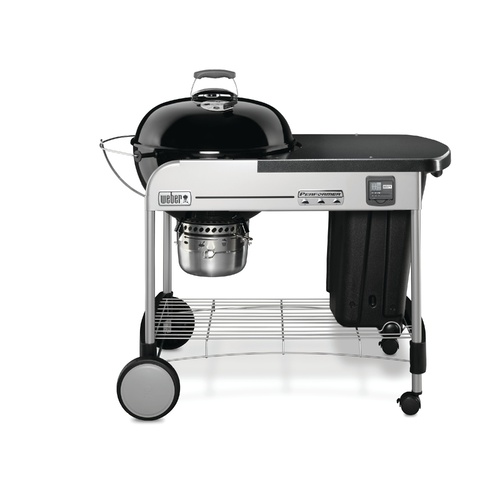 Weber 57cm Performer Premium Kettle Black with GBS SS Grill