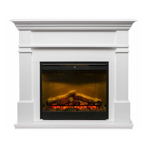 Dimplex 2kw Kenton White Mantle w/LED Firebox 