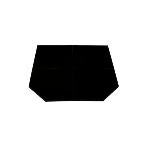Maxiheat Hearth Gloss Black 1m x 1m metal edge