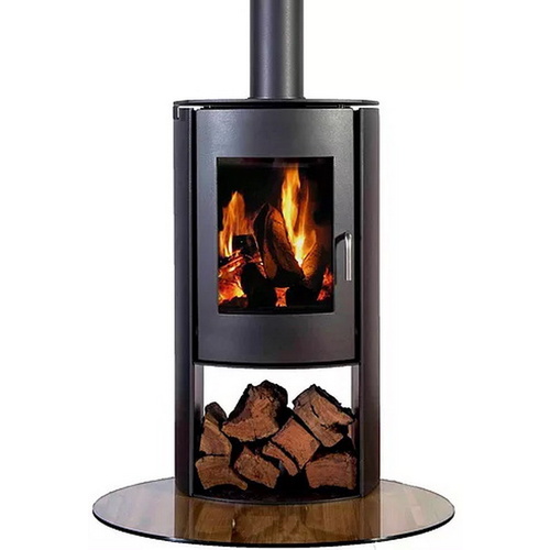 Nectre N60 Radiant/Convection Wood Heater (Curved Sides) 