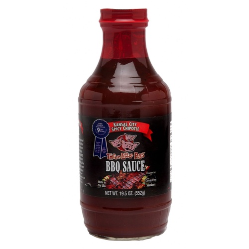 Three Little Pigs Spicy Chipotle BBQ Sauce 