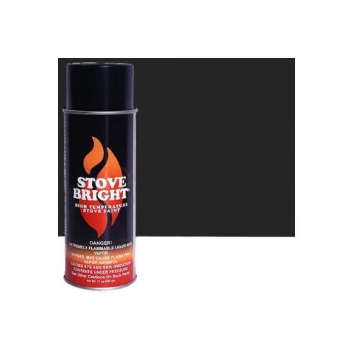 Stovebright Spray Cans Flat Black 