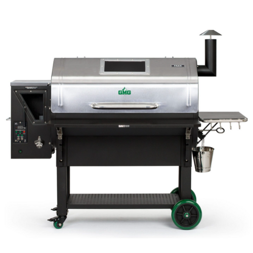 GMG PEAK Prime SS Hood WiFI Grill, Rotisserie-emabled with fold down front shelf & light