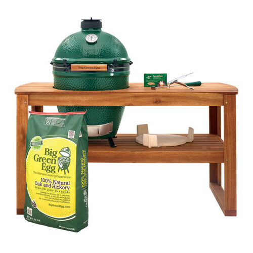 BGE Large Acacia Table Bundle