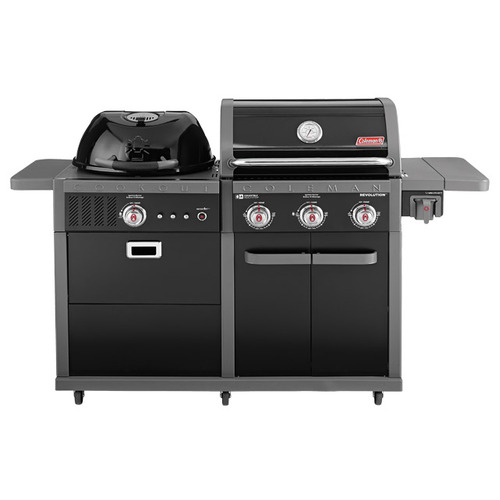 Coleman Revolution Dual Fuel, Charcoal & Gas Matte Black