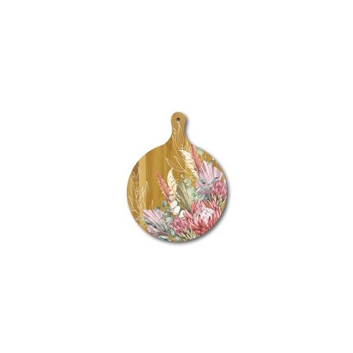 LP Bamboo Round Serving Platter - Dreamy Fields Design
