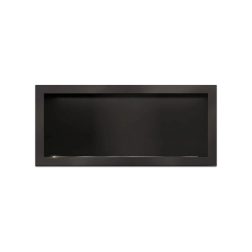 Icon Slimline Firebox 1350 w 1100 Burner - Black Fascia