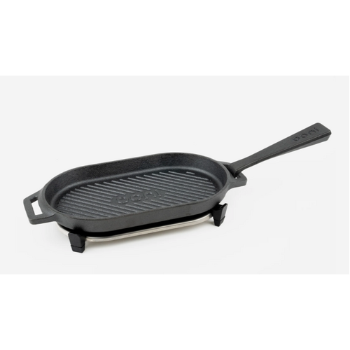 Ooni Cast Iron Grizzler Pan with Removable Handle & Stainless Trivet ( New code)