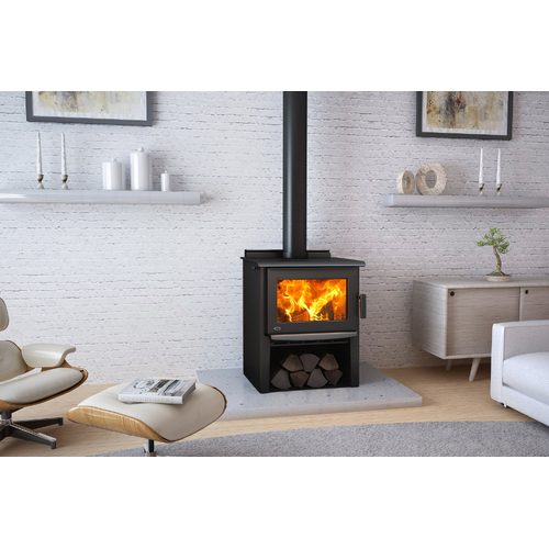 Yunca Monte Euro Free Standing Heater with Wood Stacker