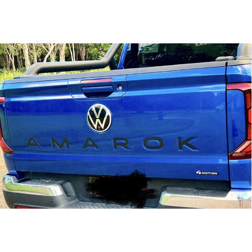 Amarok 2022 onwards Tailgate Infil Decals/ Stickers. Free delivery.